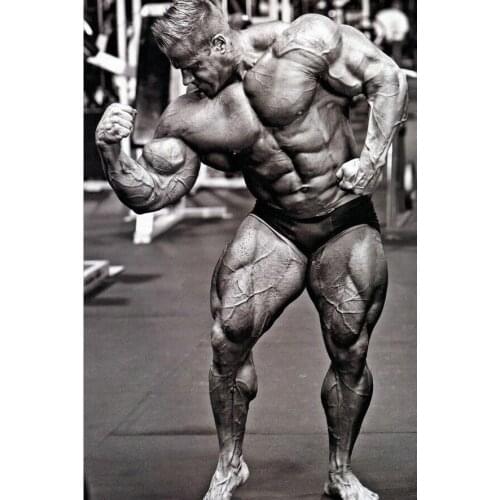 Bodybuilder Fitness Art Film Print Silk Poster Home Wall Decor 24x36inch