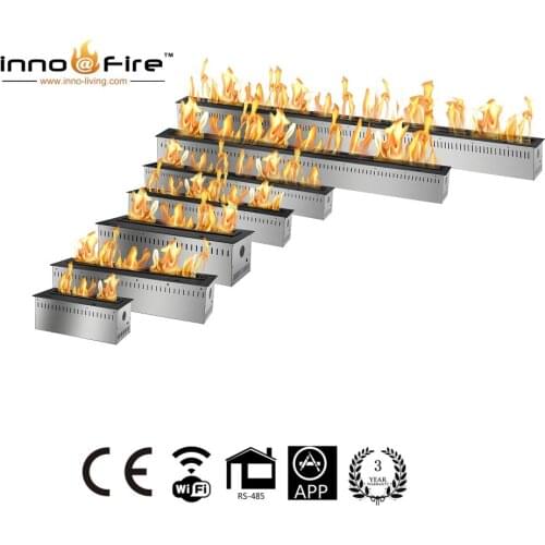 On sale 60 inch built-in electric fireplace ethanol burner with remote control