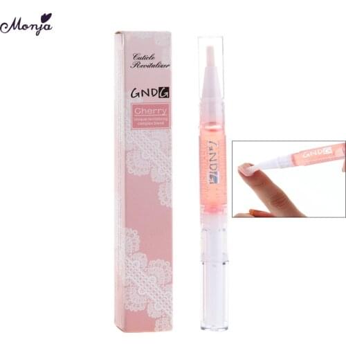 Monja 5 Smell Cuticle Revitalizer Nail Art Treatment Nutritious Oil Gel Polish Nature Finger Nutrition Repair Skin Care Brush