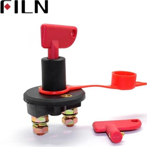 Boat Car Switch Battery Isolator Cut Off Power Kill Switch 400A 24V Heavy Duty with Key Waterproof Cover Battery Isolator Switch