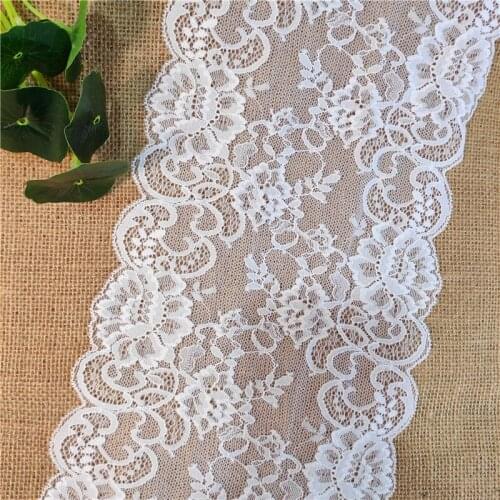 18 cm wide high quality lace decorative fabric DIY embroidery sewing accessories elastic African lace fabric