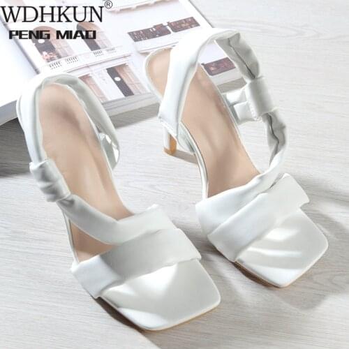 2021 Summer Fashion Women Green White Heels Sandals Sexy Stripper Stiletto High Heels Sandals Party Nightclub Shoes Big Size 42