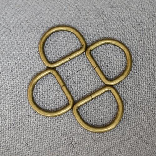 10 Pieces 25mm Bronze Metal Hand Bag Purse Strap Belt Dog Collar Chain Web O Dee D Ring Buckle Clasp DIY Thickness