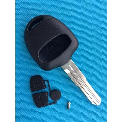 10Pcs/Lot Of New Replacement 2 Button Remote Key Shell Case Blank Cover Uncut Right Blade For Mitsubishi Auto Parts No Logo Car