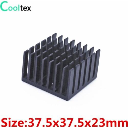 5pcs/lot) 37.5x37.5x23mm Extruded Aluminum Heatsink Radiator For Led Electronic Chip Cooler Cooling