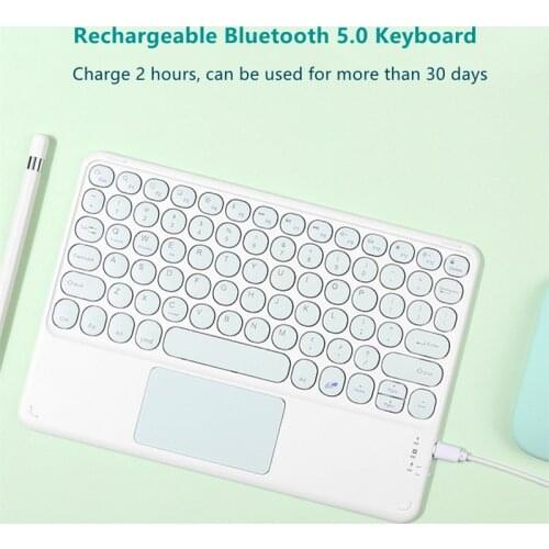 Bluetooth Wireless Keyboard Russian Arabic Thai Norsk With Touchpad For iPad Pro Air for Xiaomi Huawei Android Windows Tablet