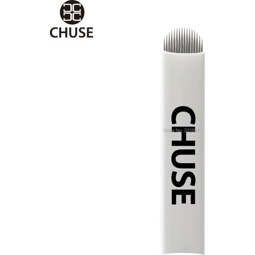 Chuse Eyebrow Microblading Blades Tattoo A16 U-Shape Superior Tattoo Blades for Permanent Makeup Manual Pens INK Blades