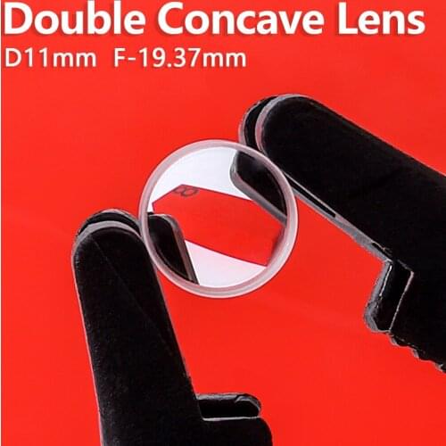 Double concave lenses Zoom mirror Optical lens physical optics Cat eye Telescope Microscope D11mm F-19.37mm Customizable