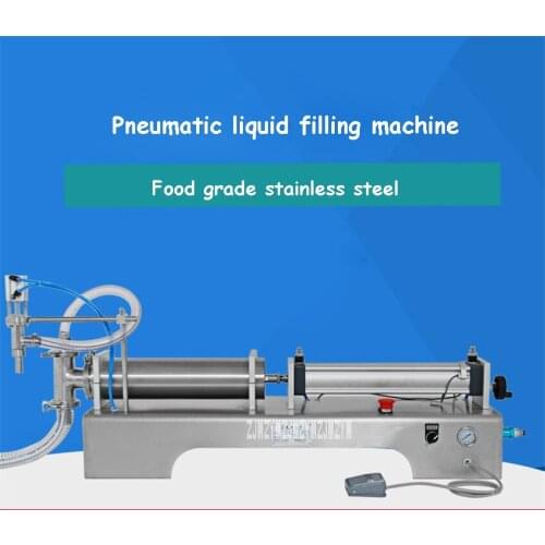G1WY Horizontal Pneumatic Liquid Filling Machine Automatic Filling Machine Stainless Steel Quantitative Filling Machine 10-100ml