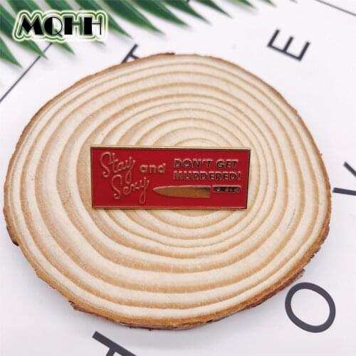 Creative Cartoon Red Dagger Enamel Brooch Geometric Alloy Custom Badge Shirt Bag Pin Punk Accessories Woman Jewelry Gift For Kid