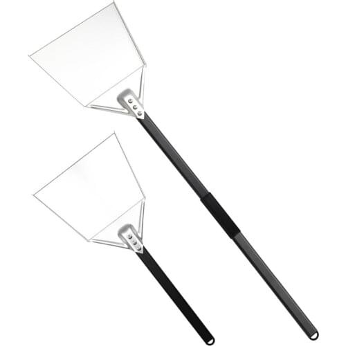 Stainless Steel Long Handle Shovel Oven BBQ Ash Shovel Grill Charcoal Ash Poker Scoop Pizza Transfer Shovel
