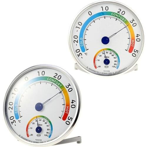 Mini Thermometer and Hygrometer Household Bell-shaped Analog Thermometer Hygrometer Temperature Humidity Tester Measure Tools