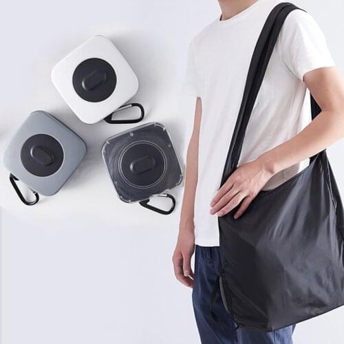 Fashion Portable Folding Shopping Bag Reusable Large-Capacity Travel Shopping Nylon Storage Bag