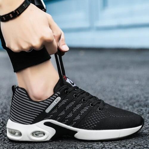 Men Sneakers Air Cushion Outdoor Walking Shoes 2021 Summer Breathable Sport Running Shoes Low Top Soft Casual Sneakers Size 48