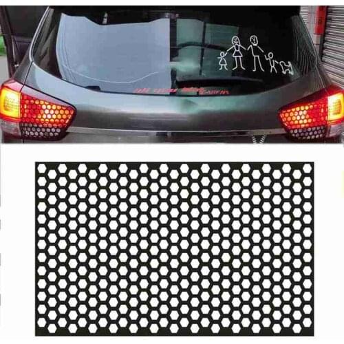 Car Tail Light Stickers PVC Honeycomb Sticker Warning Tape Car Exterior Decal Accessories
