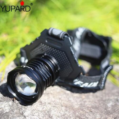 YUPARDHigh Powerful XHP70 LED Headlamp USB Rechargeable Headlight Waterproof Zoomable Power Bank Fishing Light by 18650 Battery