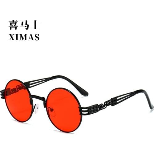 New European and American Steampunk Sunglasses round frame personalized womens Sunglasses mens travel street shooting glasses