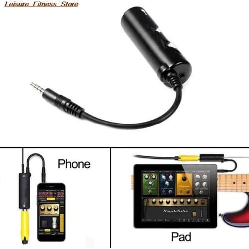 New Guitar Interface Converter For Phone iPad Guitar Pedal Effects Tuner Link Line Guitar Acc Guitar Link Cable Adapter