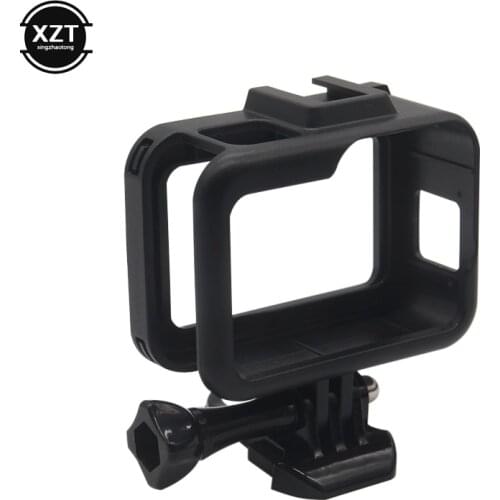 Plastic Frame Mount for GoPro Hero 8 Black Protective Shell Holder for GoPro HERO 8 with Hot Shoe Action Camera Accessories