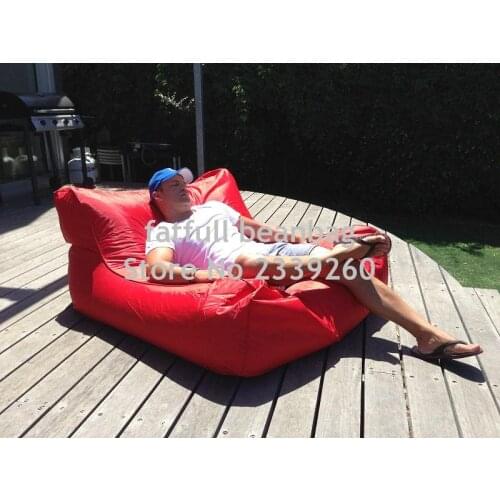 Cover only No Filler - Red landed extra big size bean bag lounger, Pool master Sun Drifter Bean-Bag Float