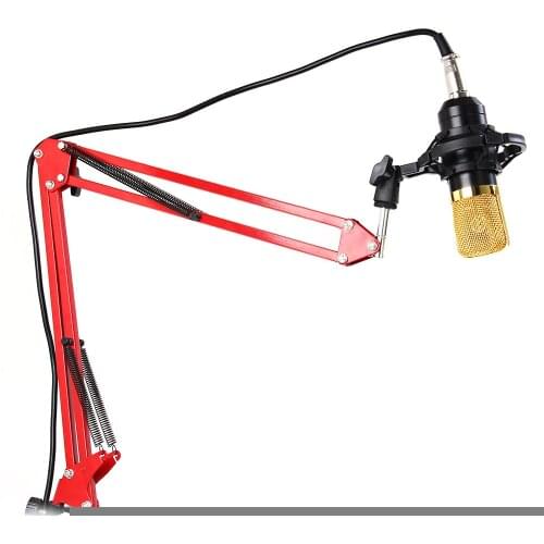 Professional Adjustable Metal Suspension Scissor Arm Microphone Stand Holder for Mounting on Desk Table Top