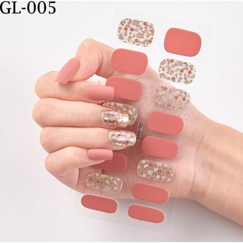 Recuerdame 1pc Nail Art Sticker Laser Shiny Sequins Polish Wraps Double Ended Adhesive Strips Fashion Stickers Manicure Decor