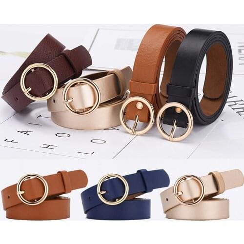 New Women Belt Classic Fashion Solid Soft Leather Waistband Wide Belt Strap Belts