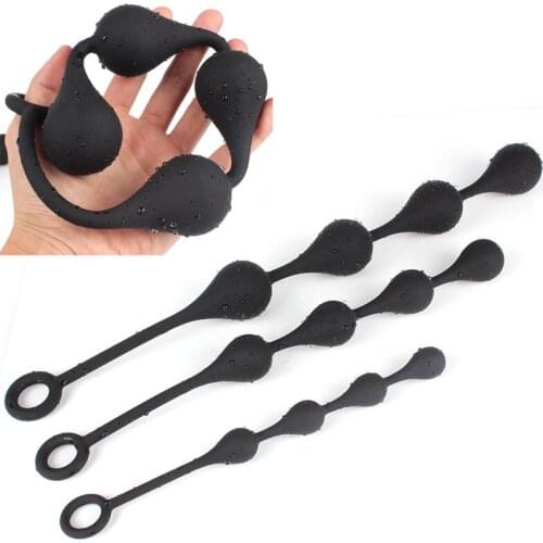Silicone Water Drop Anal Plug Anal Beads Vagina Prostate Pull Ball Butt Plug Sex Toys for Women Men Gay Adult Toys Sex Products