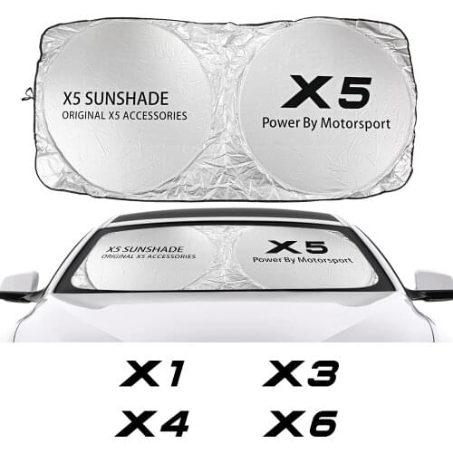 Car Windshield Sun Shade Cover For BMW X5 E70 F15 G05 X1 F48 X3 F25 X6 E71 X2 F39 X4 F26 X7 G07 Accessories Anti UV Reflector