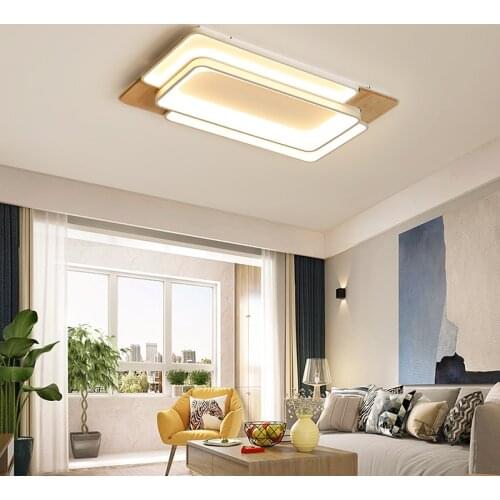 LED Ceiling Lights for Living Room Indoor Lighting Home Metallic Luster Dimmable Surface Mounted 110V 220V