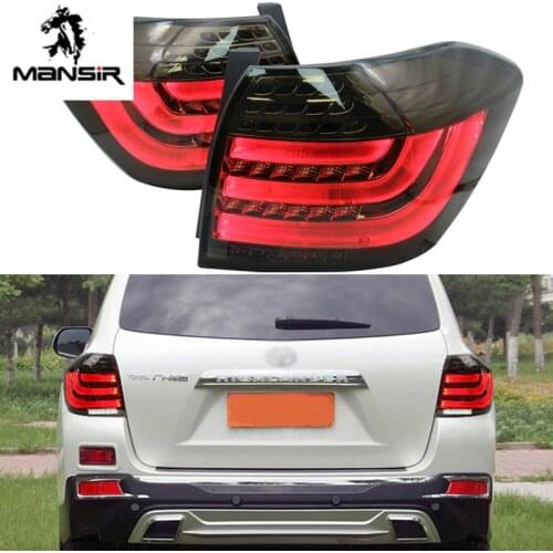 LED Car Tail Lamp For Toyota Highlander 2008 2009 - 2014 Taillight Trailer Rear Running Stop Brake Reverse Turn Signal Light