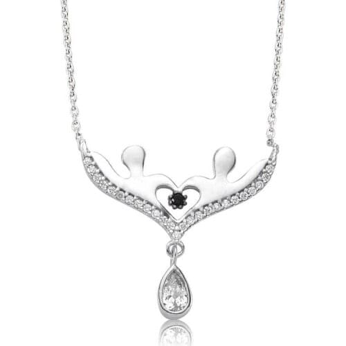 Tevuli 925 Sterling Silver Lovers Lady Necklace