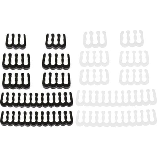 Top 8PCS/Lot PP Cable Comb Motherboard 6/8/24 Pin PC Power Cables Wiring for 2.5-3.4mm Cable Manager