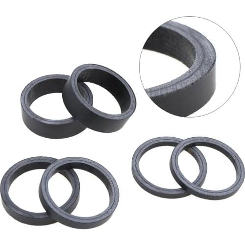 Bike Fork Headset Spacer 6pcs/lot High Strength Carbon Fibre Bike Fork Headset Spacer 3mm 5mm 10mm for Mountain Bicycle