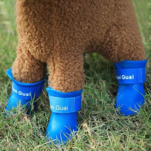 YooLook Light Comfortable Dogs Shoes Non-slip Dog Shoes for Small Medium Dog Light Pet Shoes Soft Rain Boots Zapatos Para Perros