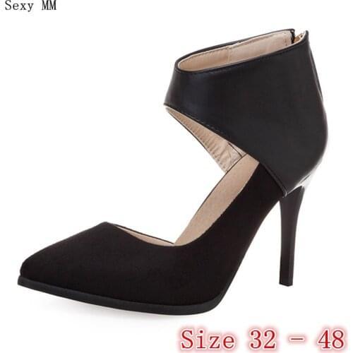 High Heels Women Pumps High Heel Shoes Stiletto Woman Party Shoes Kitten Heels Small Plus Size 32 33 -40 41 42 43 44 45 46 47 48