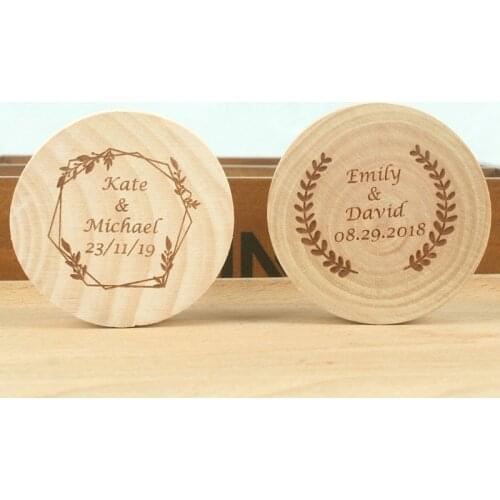 10pcs Personalized logo name date Wood Bottle Opener Refrigerator magnet Advertising promotion gifts wedding favors and gifts