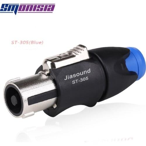 Smonisia 20pcs 4Pins Professional Speaker Connector Amplifier Wire Audio Plug Metal Socket ST-305