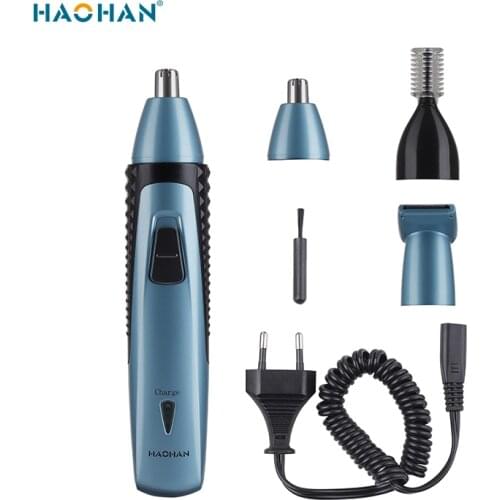 3 in1Multi-function Nose Hair Trimmer Rechargeable Men Electric Nose Ear Trimmer Sideburns Eyebrow Hair Shaver Safety Face Care