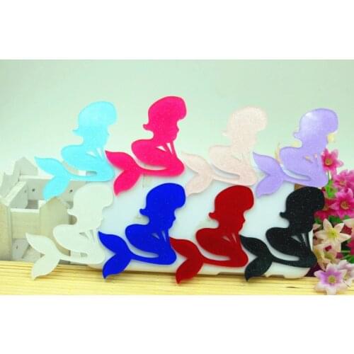 30pcs/lot flat back resin cabochons accessories DIY planar resin mermaid mix colors