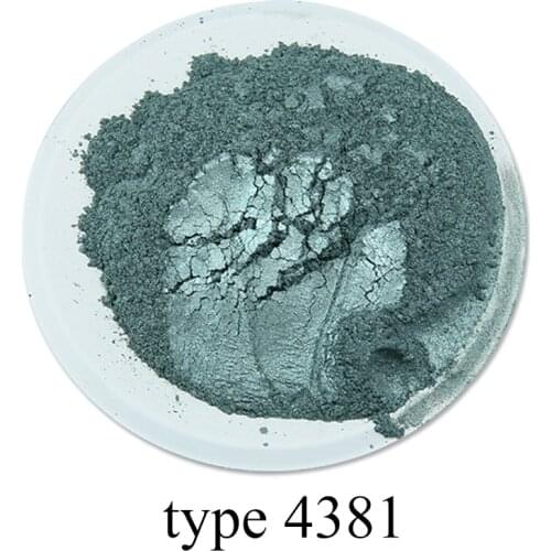 50g Pearl Powder Pigment Acrylic Paint Type4381 Green for Crafts Arts Automotive Painting Soap Dye Colorant Mica Powder Pigment