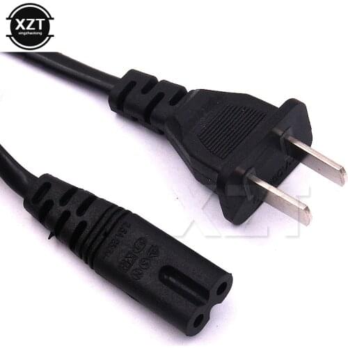 Adapter radio battery Charger US JP AC Figure 8 Power Extension Cable Cord 2 Prong Plug 1.4m