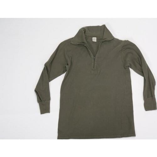 Turtleneck vest T-shirt cotton zip Sports military mens German