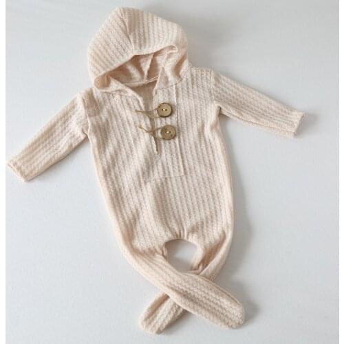 2019 New Posing Jumpsuit for Newborns Boy Photo Prop Clothes Baby Overalls Stretch Outfit Footed Romper With Long Leg Fotoshoot