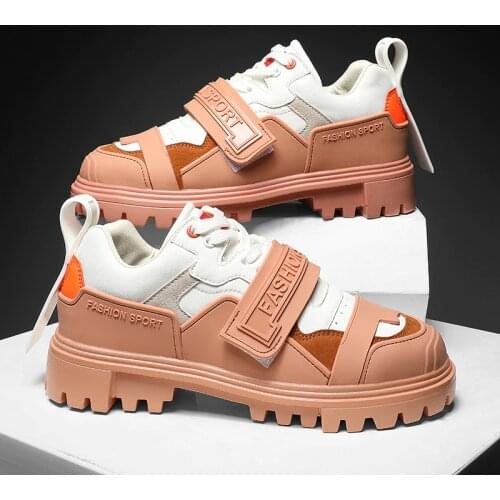 Brand Mens Sneakers Trend Patchwork Graffiti Lace Up Shoes Microfiber Non-Slip Platform Men Casual Sneakers кроссовки мужские