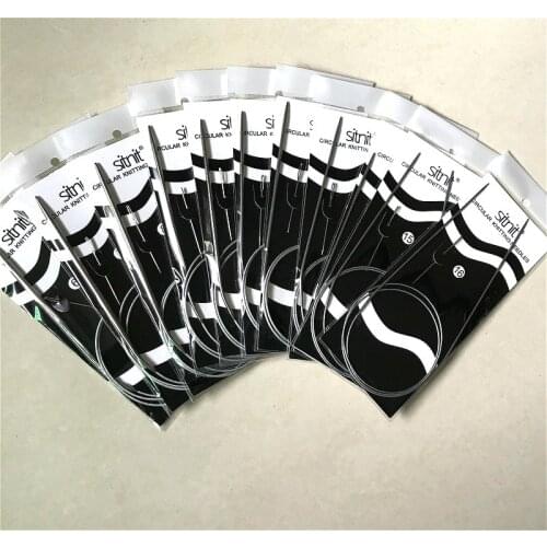 11PCS/SET Sew Stainless Steel Circular Knitting Needles Circular Knitting Weaving Pins Needle Craft Hand Sew