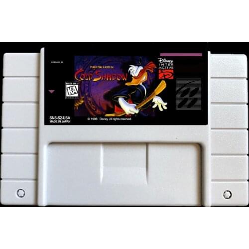 Maui Mallard in Cold Shadow USA NTSC version 46 pins Video games card NTSC version for Retro Video games Console