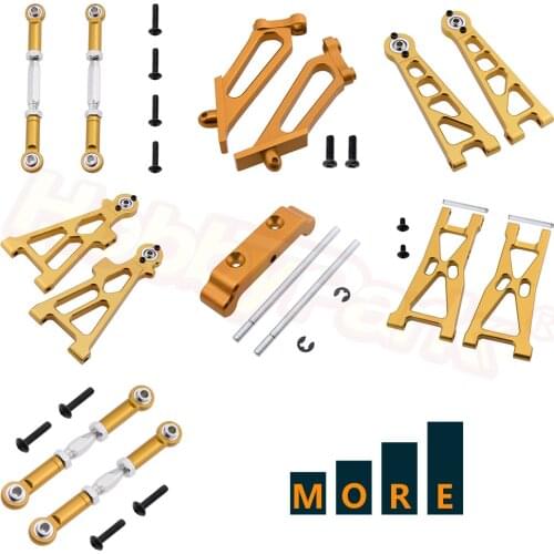 Metal Parts Aluminum Alloy For Himoto Tanto E10XB RC Buggy Model Car Hop-Ups Yellow