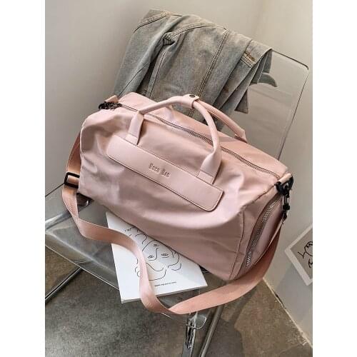 New Nylon Large Capacity Men And Women Travel Handbag Gym Bag Sports Shoulder Bag Women And Men Weekend Handbag