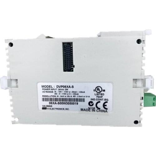 New Original Programmable Controller Resolution Analog I/O Module 4AI 2AO DC 12-Bit DVP06XA-S